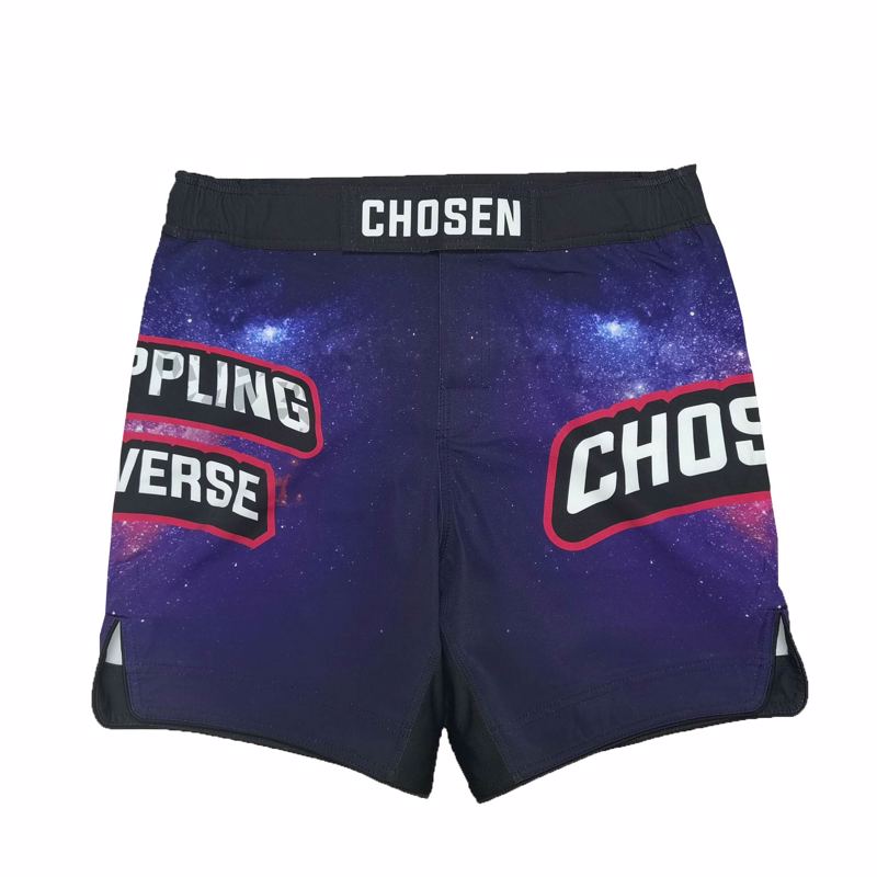 CHOSEN universe Fight Shorts-Black